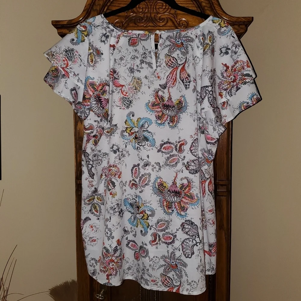 SHEIN Keyhole Neck Short-sleeved Tunic - Picture 5 of 13